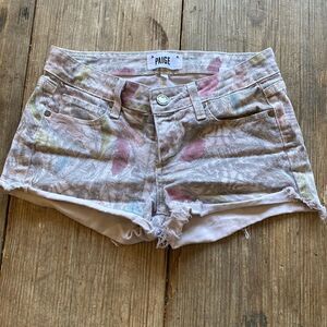 Paige Feather Short Jean Shorts
